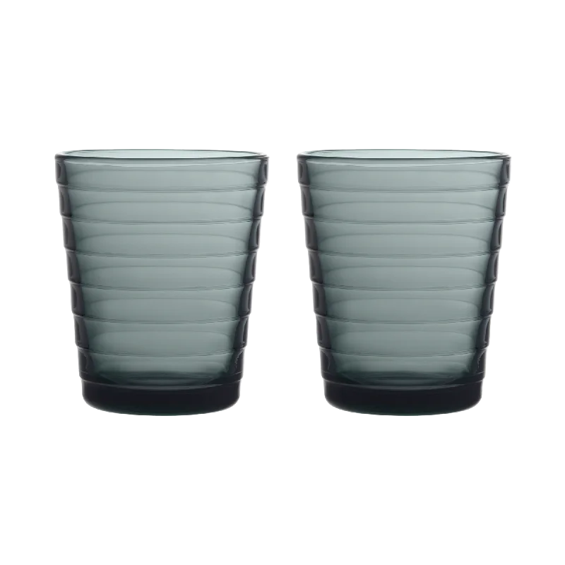 Cute cartoon character cups-iittala Aino Aalto Dark Grey Medium Tumbler (Set of 2)