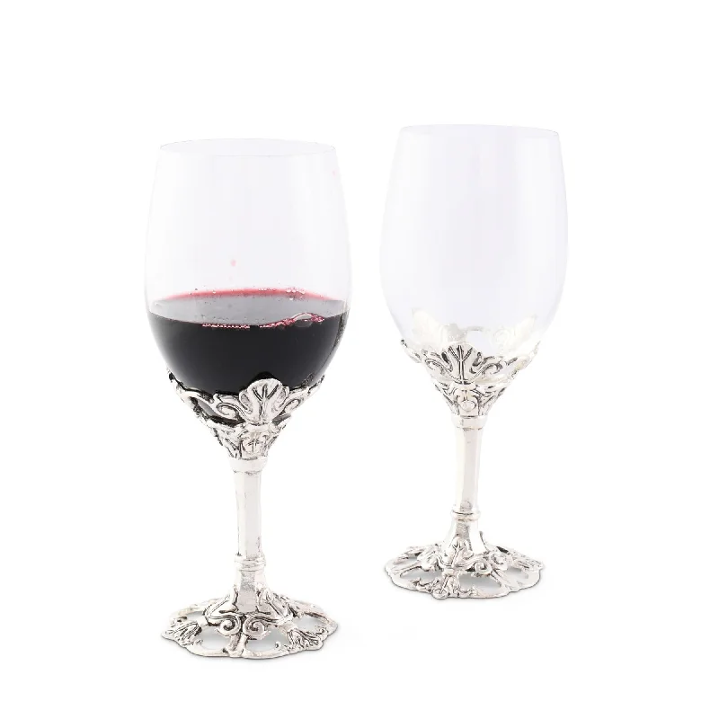 Funny quote mugs for humor-Fleur-De-Lis Wine Glasses