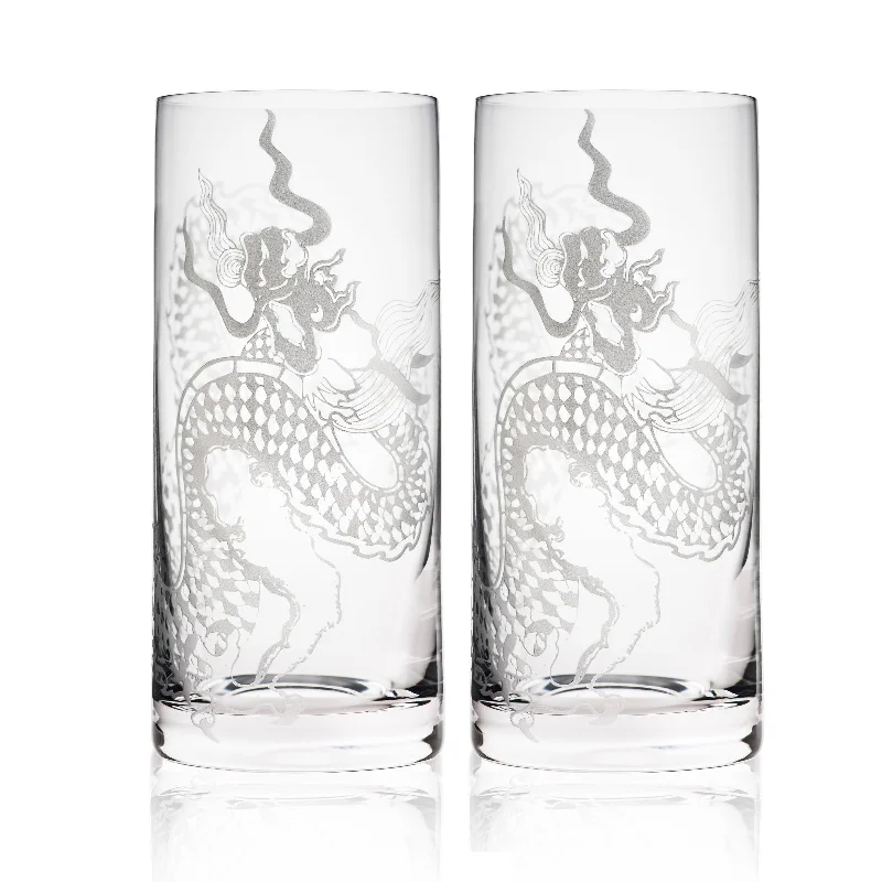 Novelty animal-shaped mugs-Dragon Highball Glasses