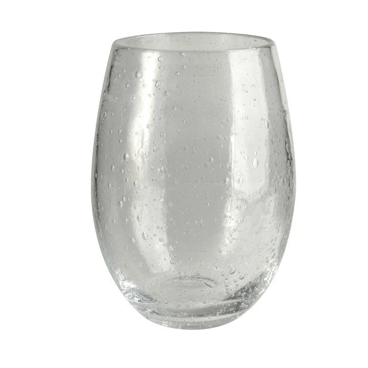 Leak-proof tumblers for travel-Iris 20 Oz Stemless Wine Glasses Set of 4 - Clear