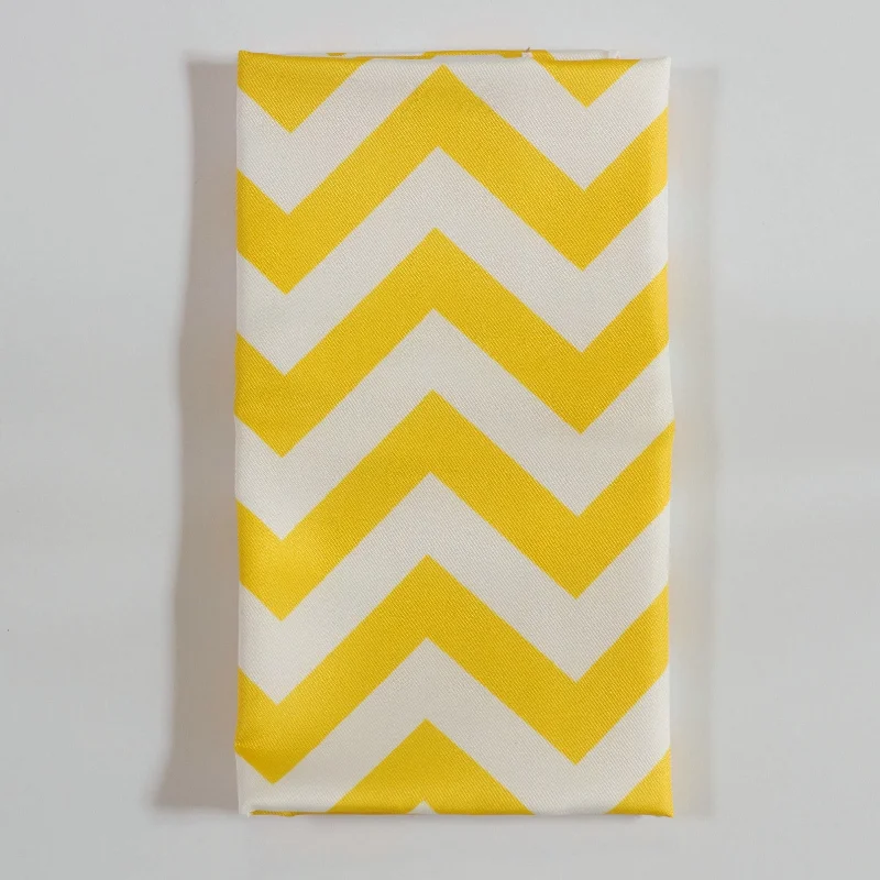 Lightweight bamboo trays-Yellow Chevron Napkin