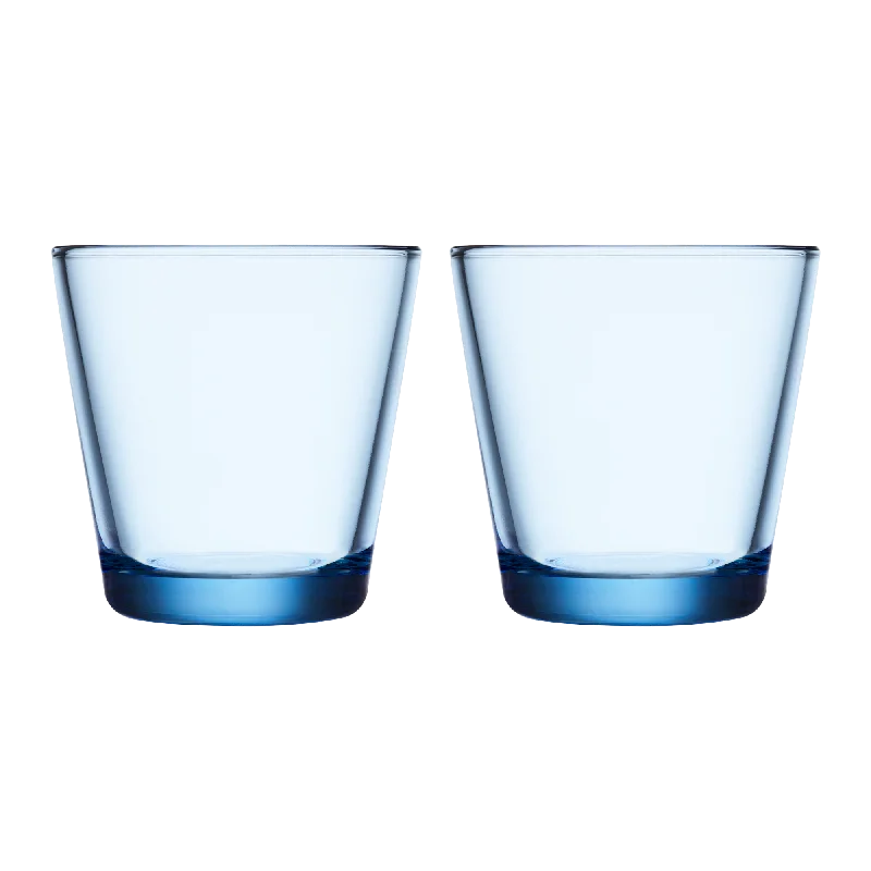 Handcrafted pottery teacups-iittala Kartio Aqua Medium Tumbler (Set of 2)