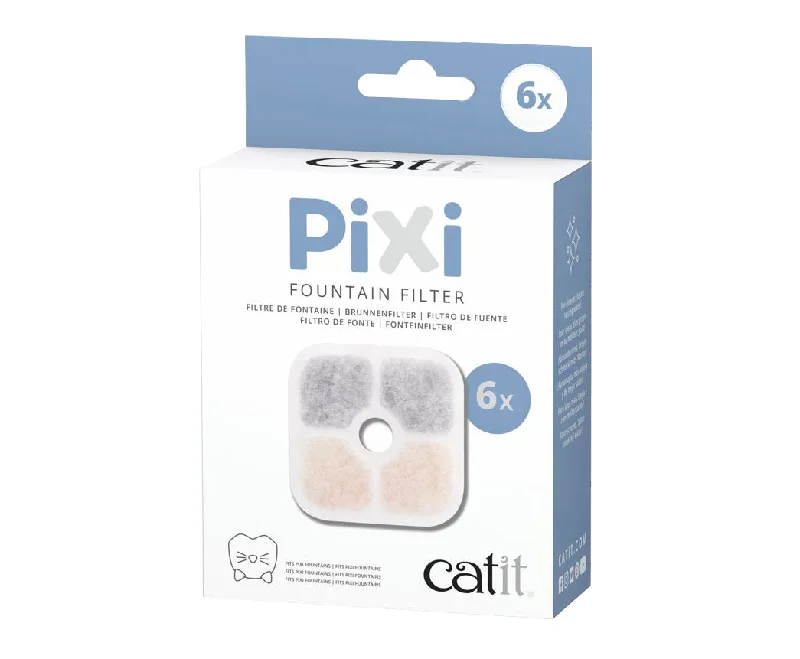 Cute cartoon kids’ bowls-Catit - Pixi Cat Fountain Filter Cartridge (6pk)