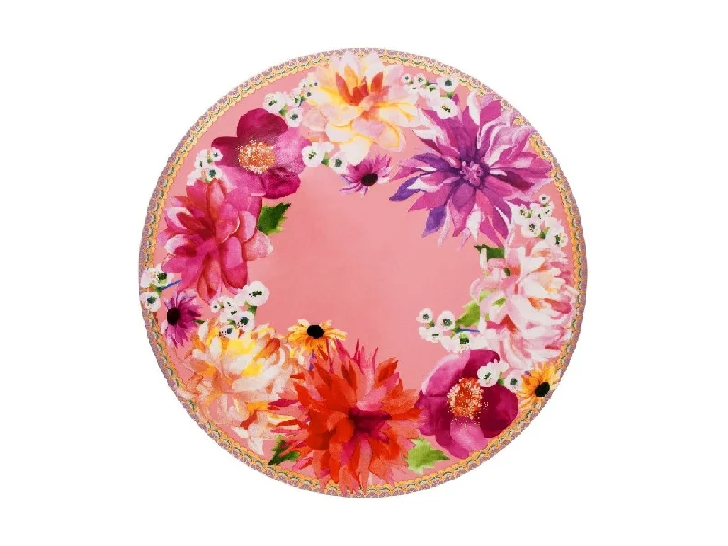 Lightweight bamboo trays-Maxwell & Williams Teas & C's Dahlia Daze Footed Cake Stand 28cm Pink GB