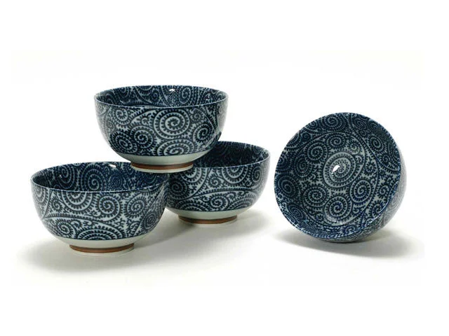 Festive Christmas tableware-Tako-Karakusa Bowl Set (5 inch)