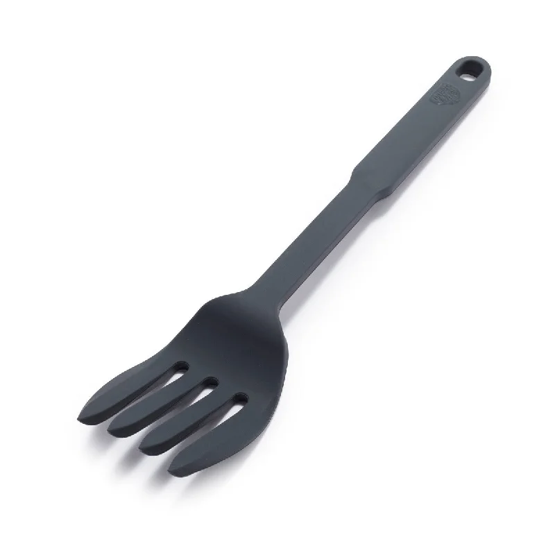 Outdoor bamboo serving sets-GreenLife 10-in-One Silicone Fork | Gray