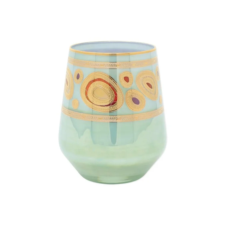 Sleek copper water mugs-Regalia Aqua Stemless Wine Glass