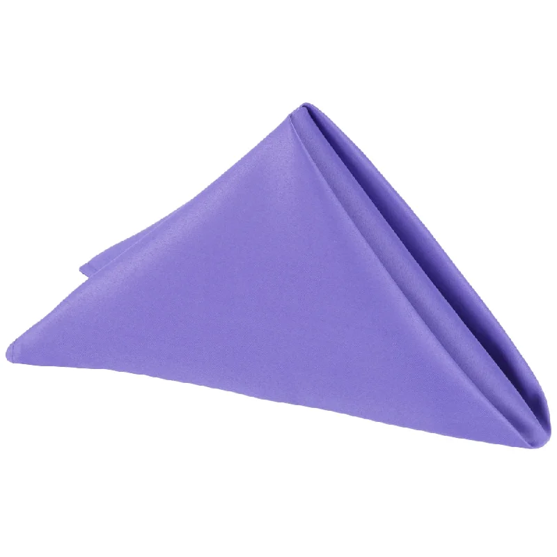 Portable camping utensil sets-Lamour Satin Napkin 20"x20" - Purple