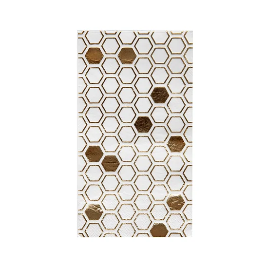 Stylish copper dinner plates-Hey Bae Bee Honeycomb Napkins 5" | 16ct