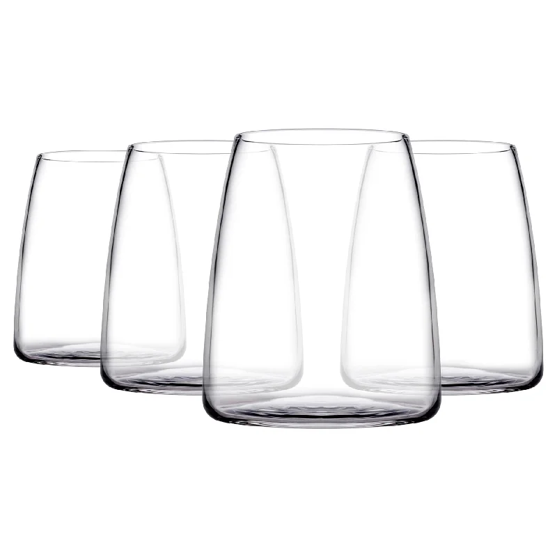 Frosted acrylic tumblers-495ml Pinot Stemless Wine Glasses - Pack of Four - By Pasabahce