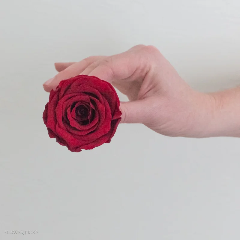 Rustic wooden wall shelves-Red Preserved Roses