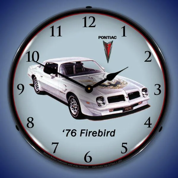 Elegant crystal figurines-1976 Firebird Trans Am Backlit LED Clock