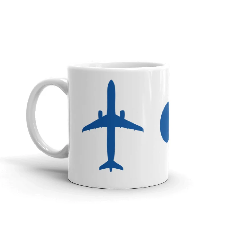 Small ceramic cappuccino cups-Airline Videos PLANE - SPOT - ER mug