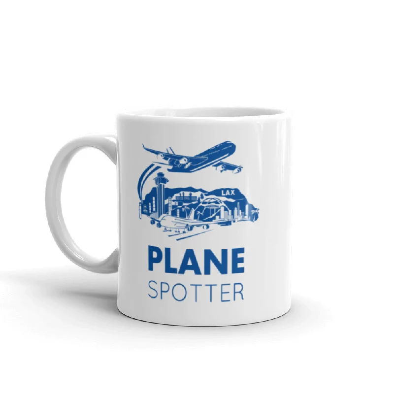 Novelty animal-shaped mugs-Airline Videos PLANE SPOTTER mug