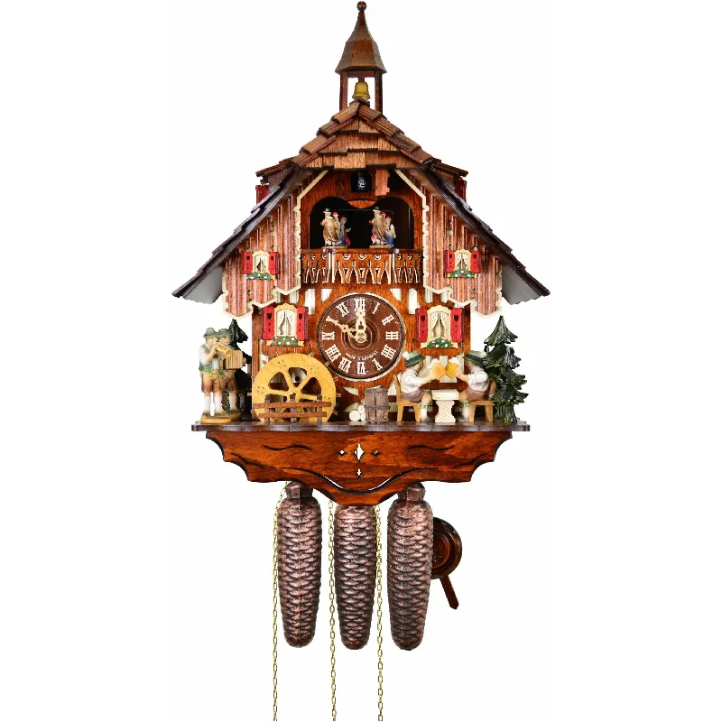 Stylish woven accent rugs-August Schwer Chalet-Style Cuckoo Clock - 5.0436.01.C - Made in Germany