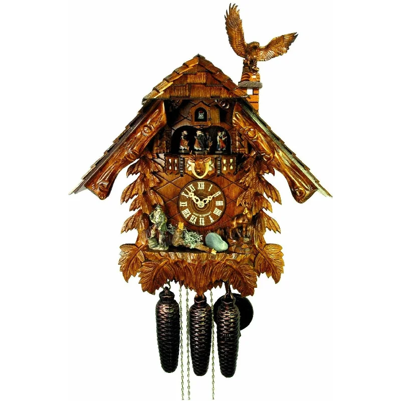 Elegant gold plant pots-August Schwer Chalet-Style Cuckoo Clock - 5.0471.01.C - Made in Germany