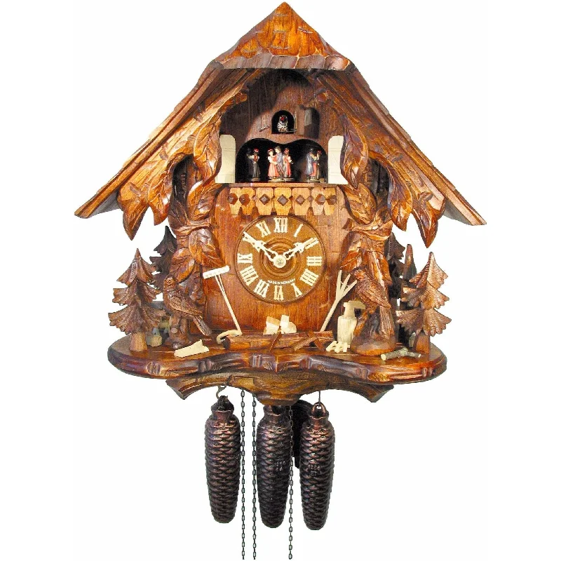 Designer crystal chandeliers-August Schwer Chalet-Style Cuckoo Clock - 5.0472.01.P - Made in Germany