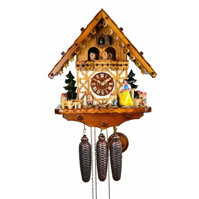 Vintage floral table runners-August Schwer Chalet-Style Cuckoo Clock - 5.0751.01.P - Made in Germany