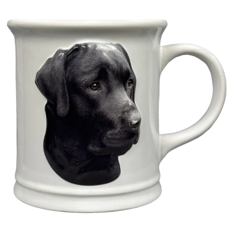 Durable enamel mugs for hiking-Best Friend Originals Black Lab Embossed Mug Xpres