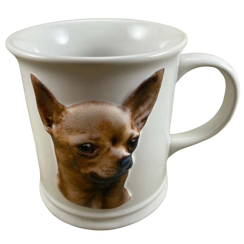 Eco-friendly reusable coffee cups-Best Friend Originals Chihuahua Embossed Mug Xpres