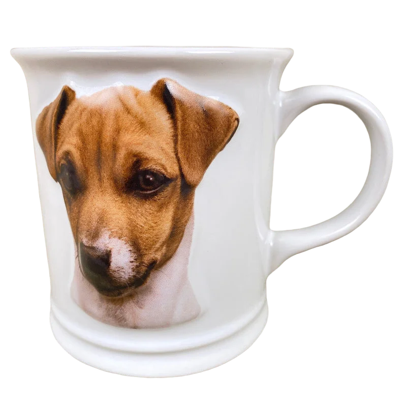 Minimalist glass latte mugs-Best Friend Originals Jack Russel Embossed Mug Xpres