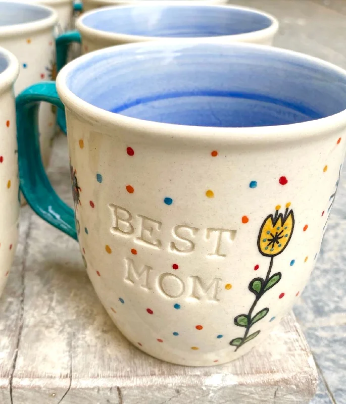 Festive Christmas mugs-Best Mom Gloria mug