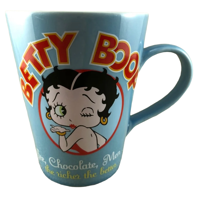 Custom engraved tumblers-Betty Boop Coffee Chocolate Men The Richer The Better Mug Vandor