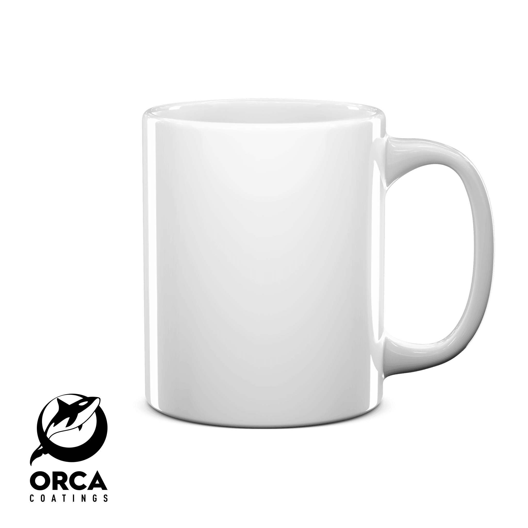 Small espresso cups for shots-[BLACK ORCA] 11 oz White Sublimation Mug - 36/PK