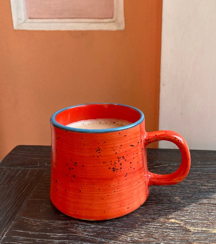 Modern insulated water cups-Bright orange Vigo mug