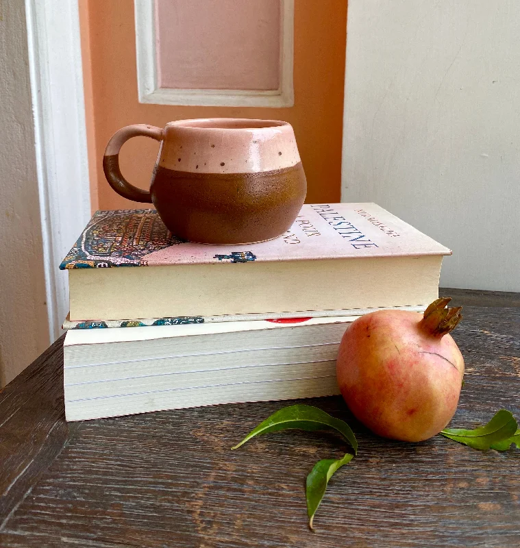 Heavy-duty plastic party cups-Chai pink and terracotta Malmo mugs