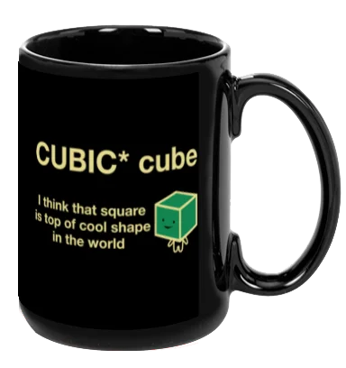 Spill-proof kids’ cups-Cubic Cube - Mug