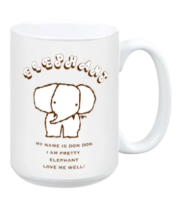 Glittery plastic tumblers-Don Don the Elephant - Mug