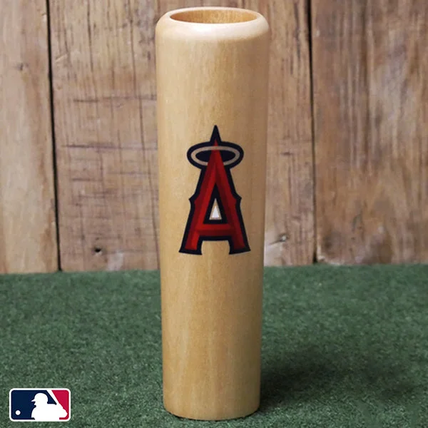 Hand-painted pottery mugs-Los Angeles Angels INKED! Dugout Mug® | Baseball Bat Mug