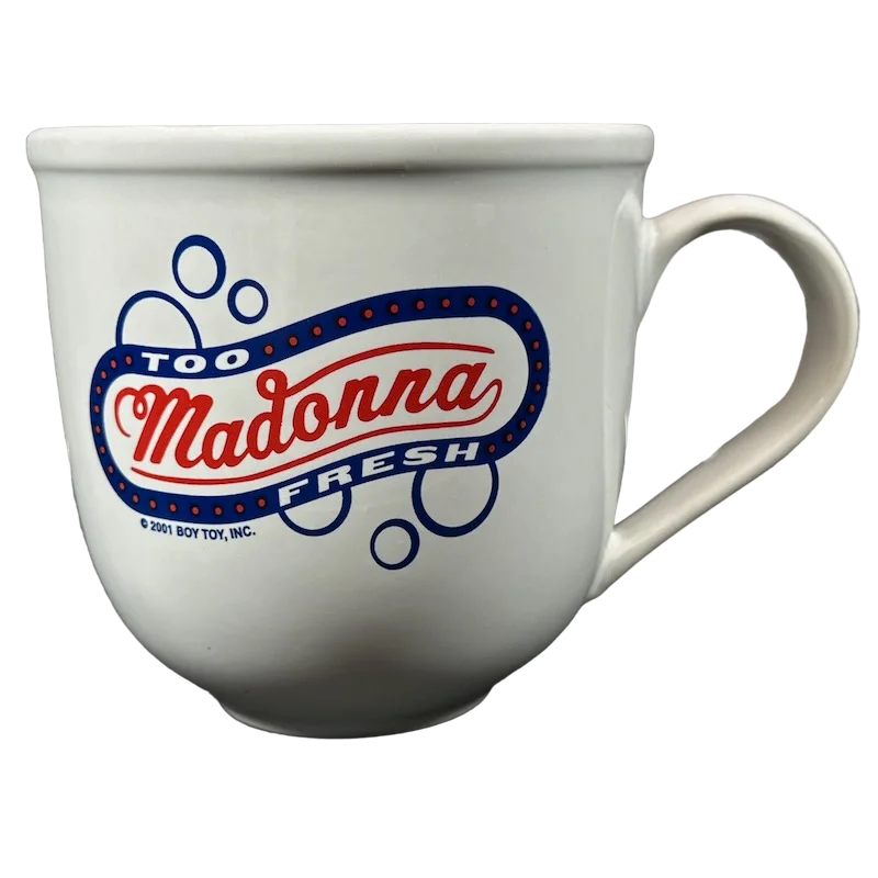 Sleek stainless steel water cups-Madonna Too Fresh Drowned World Tour 2001 Mug Boy Toy