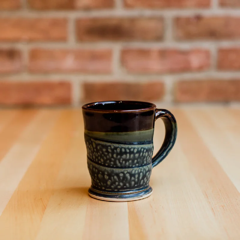 Personalized family name tumblers-Mug in Black | Ash Glaze