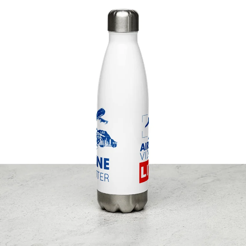 Large stainless steel cups-PLANE SPOTTER Stainless Steel Water Bottle