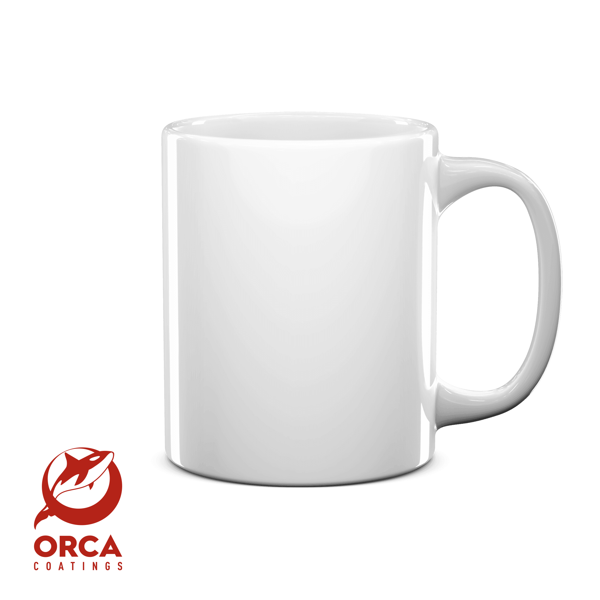 Dishwasher-safe glass tumblers-[RED ORCA] 11 oz White Sublimation Mug - 36/PK