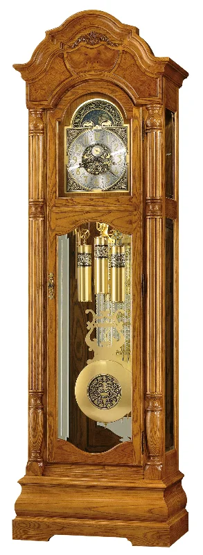 Rustic burlap wall hangings-Scarborough Grandfather Clock