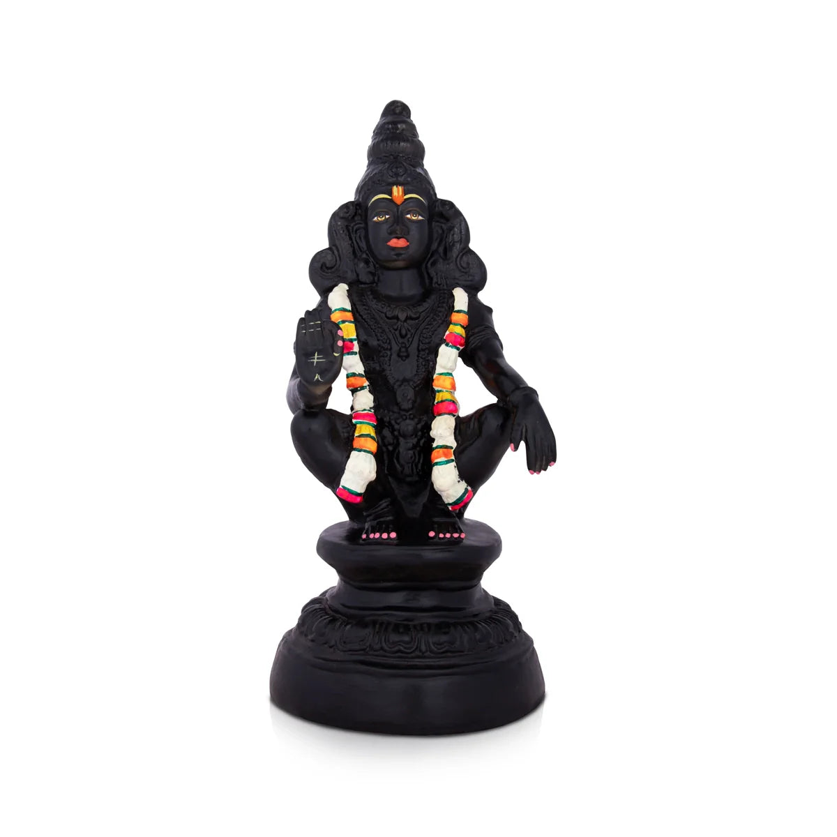 Vintage floral area rugs-Ayyappan Statue - 15 x 6.5 Inches | Resin Statue/ Ayyappan Idol/ Ayyappa Vigraham for Pooja