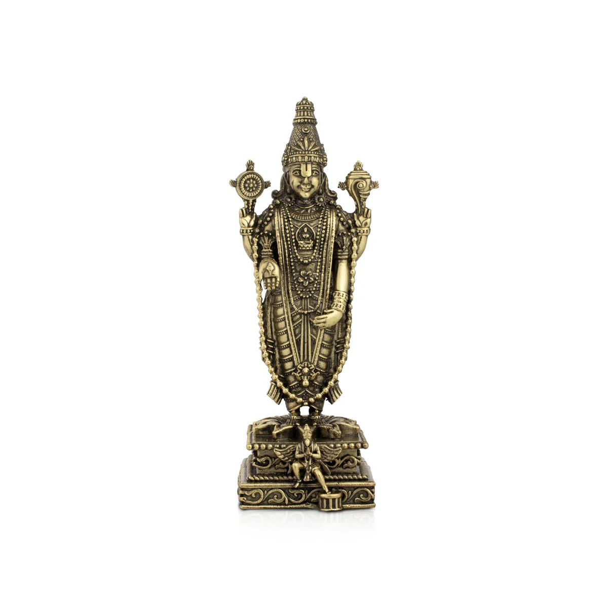 Luxury velvet wall mirrors-Balaji Murti - 6 x 2 Inches | Balaji Statue/ Balaji Idol for Pooja/ 290 Gms Approx