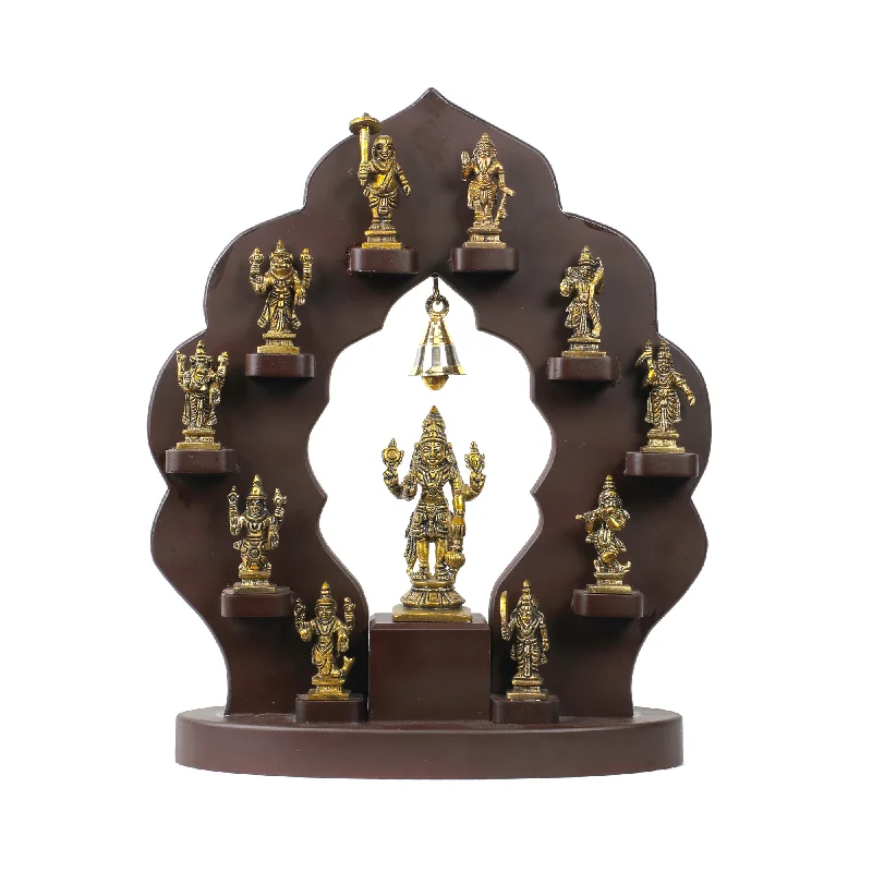 Cute animal wall art-Brass Dasavatharam Set