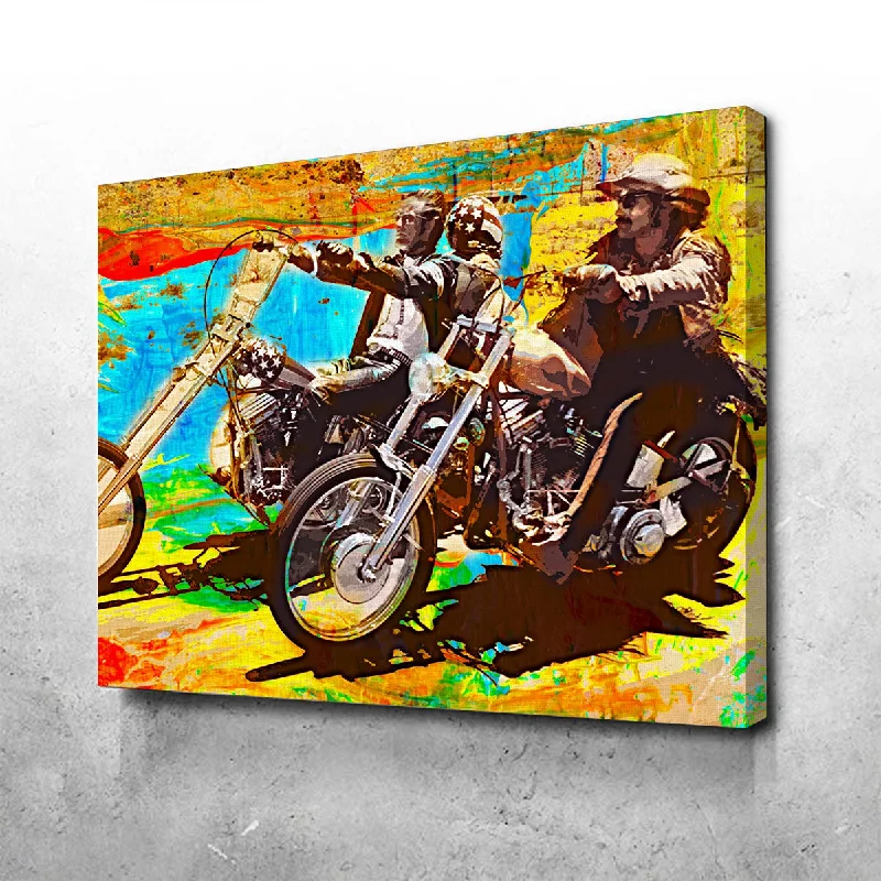 Rustic wooden table decor-Easy Rider Canvas Set