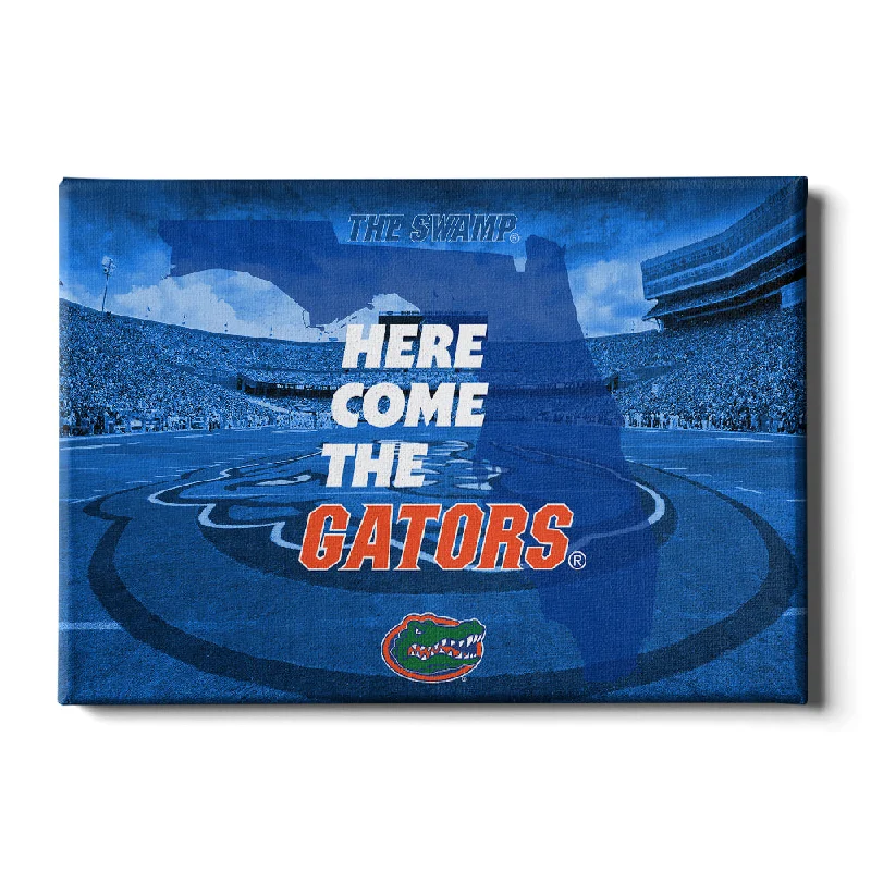 Cute kids’ wall decals-Florida Gators - Here Come the Gators Spurrier Field