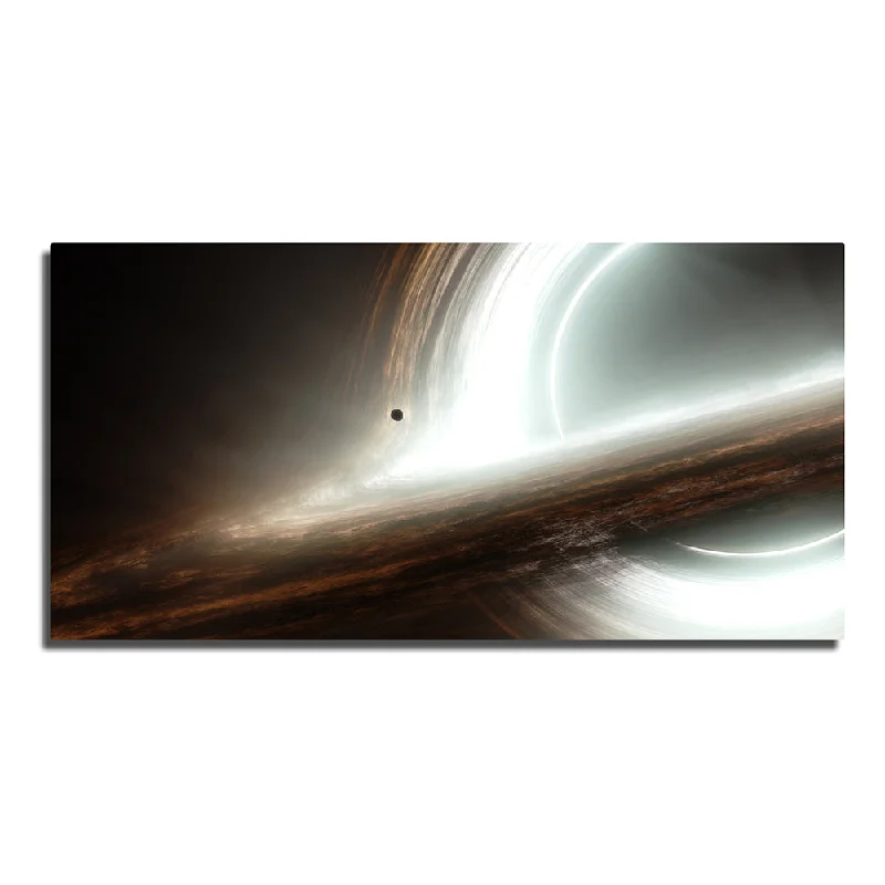 Bold black table runners-Interstellar Gargantua Panoramic