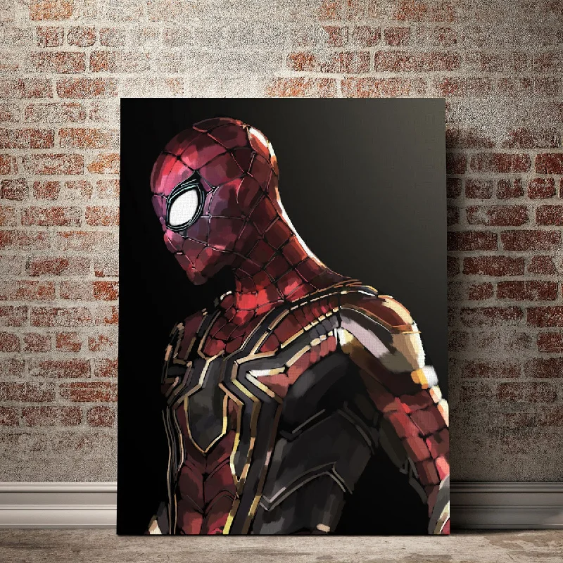 Modern geometric table clocks-Iron Spider Side Profile