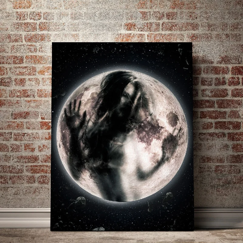 Stylish woven wall decor-Moon Girl