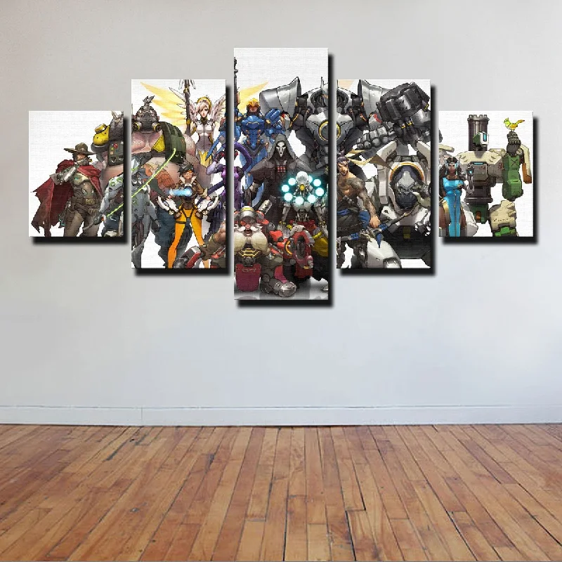 Cute kids’ wall mirrors-Overwatch Canvas Set