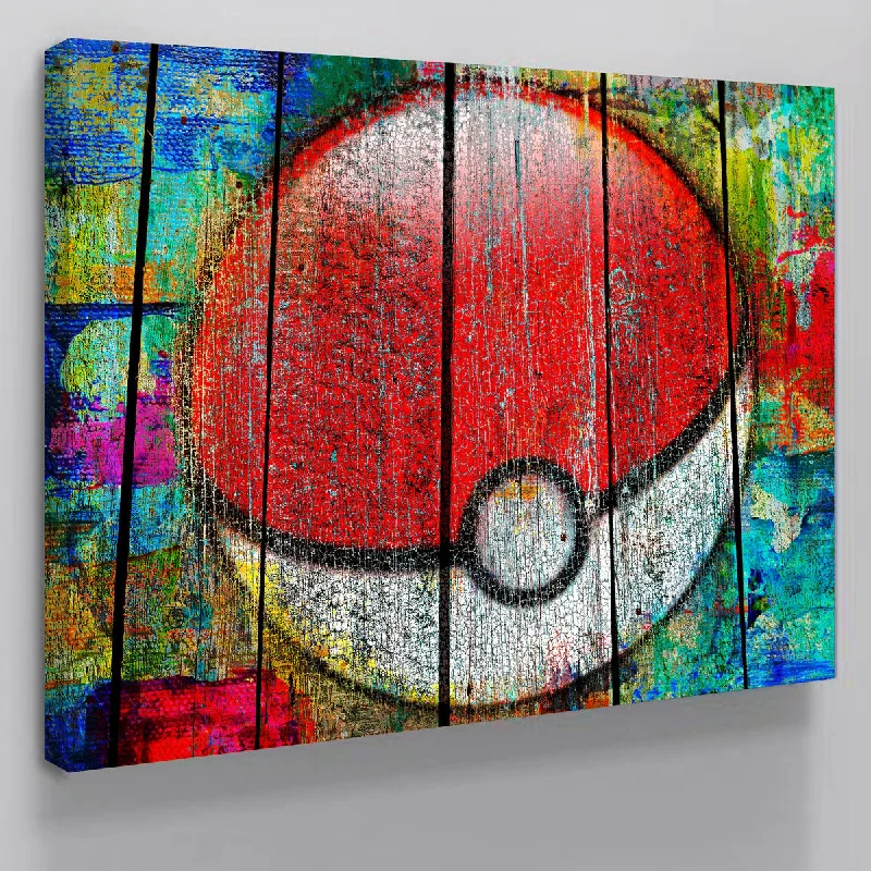 Rustic burlap throw blankets-PokeBall