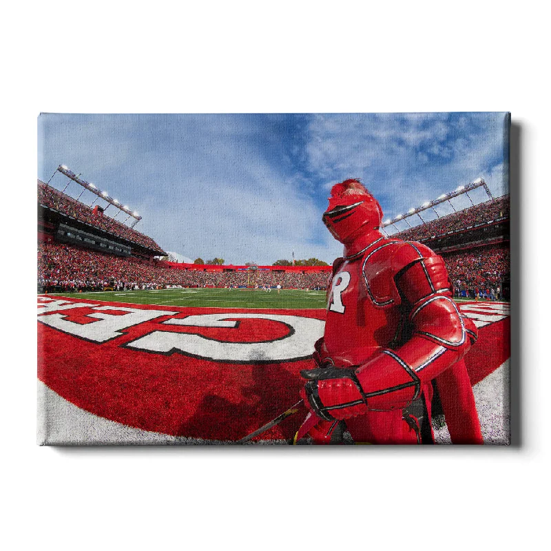 Minimalist throw pillows for sofas-Rutgers Scarlet Knights - Scarlet Knight End Zone