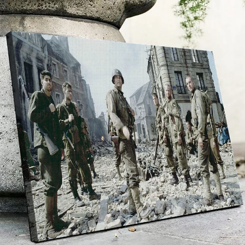 Modern abstract throw rugs-Saving Private Ryan Canvas Set